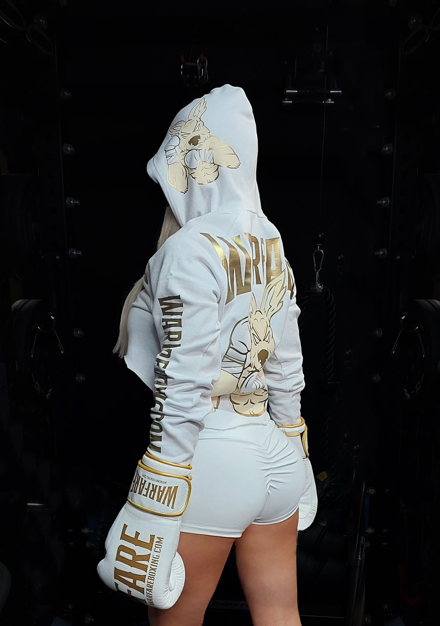 Ladies Warfare Hoodie - Crop Long Sleeve