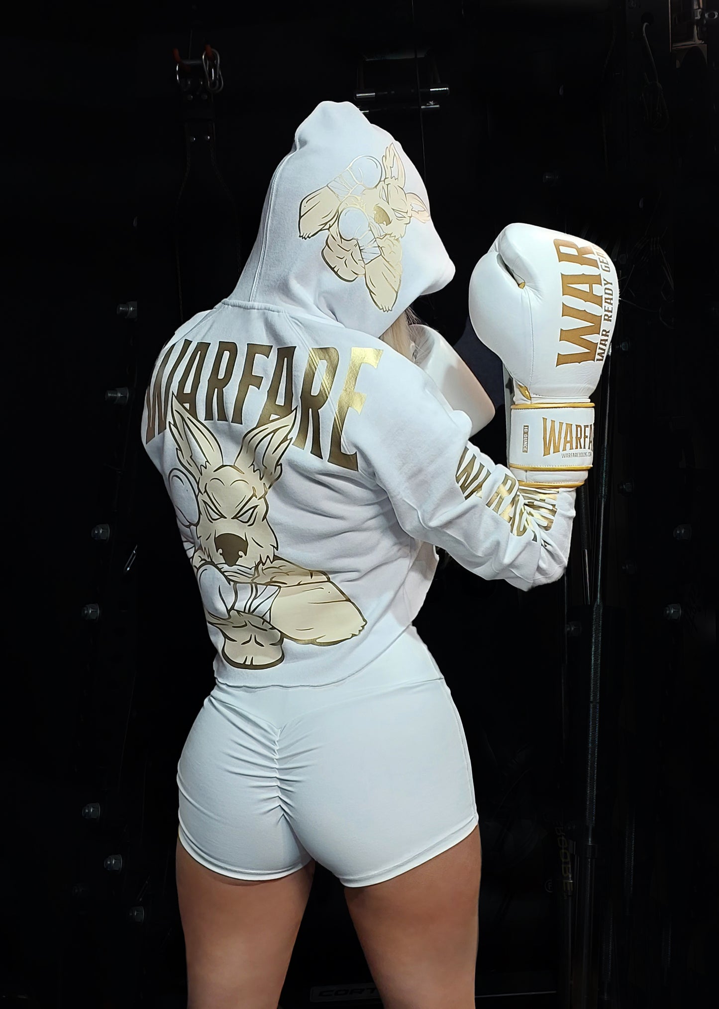 Ladies Warfare Hoodie - Crop Long Sleeve